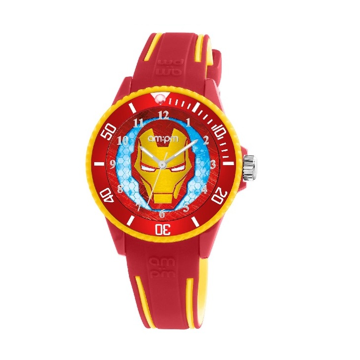 AM:PM Marvel Ironman Red Silicone Strap
