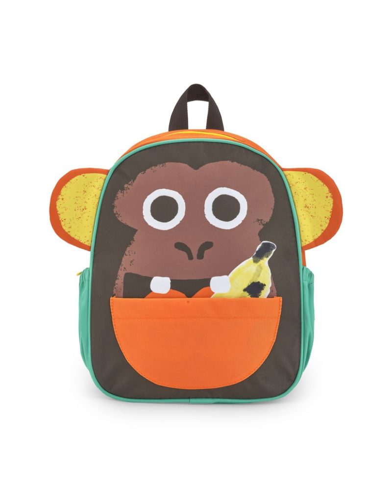 Tuc Tuc Banana Records παιδική τσάντα πλάτης για αγόρι σε σχήμα πιθηκάκι