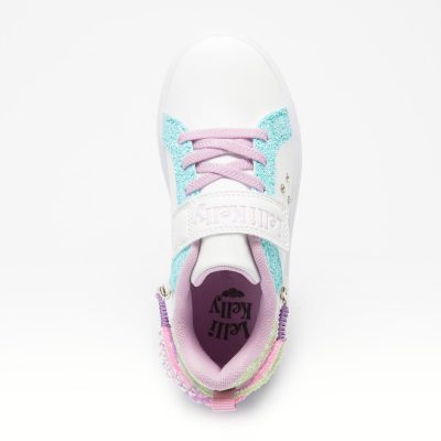 Lelli Kelly Gioiello παιδικά sneakers με βραχιολάκι σε λευκό για κορίτσι LKAA3910MU