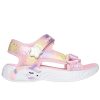 Skechers Majestic Bliss παιδικά πέδιλα με φωτάκια σε ροζ για κορίτσι 302682_LPMT-1