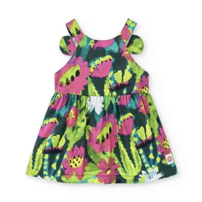 Tuc Tuc Tropadelic παιδικό φόρεμα φλοράλ σε πράσινο για κορίτσι 11369396