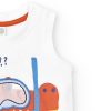 Tuc Tuc Salty Air παιδική αμάνικη μπλούζα σε λευκό για αγόρι 11369433