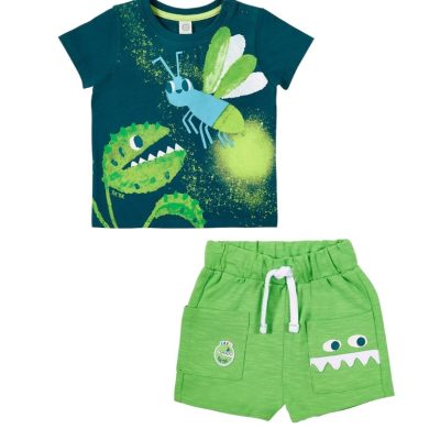 Tuc Tuc Tropadelic παιδικό σετ με T-shirt και βερμούδα σε πράσινο για αγόρι 11369339_1