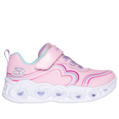 Skechers Bebe Retro Hearts παιδικά αθλητικά με φωτάκια σε ροζ για κορίτσι 302689N