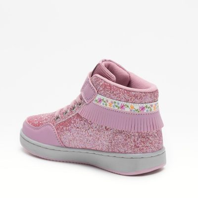 Lelli Kelly FRANGETTA MIX παιδικά sneakers μποτάκια σε ροζ glitter για κορίτσι