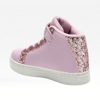 Lelli Kelly Mille Stelle παιδικά sneakers μποτάκια με φωτάκια και μπαλαρίνα σε ροζ για κορίτσι LKAL4486 RO